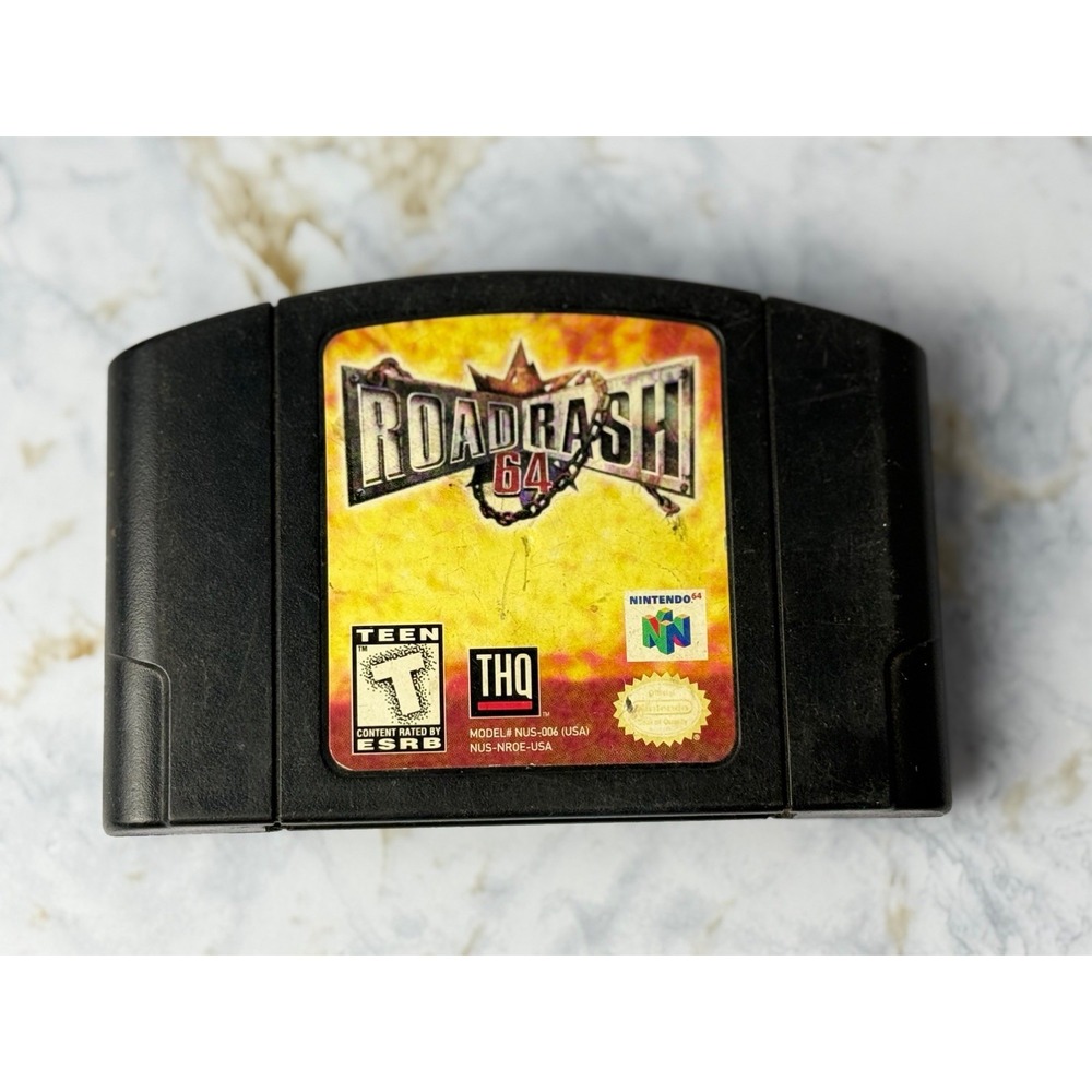 Road Rash 64 for Nintendo 64 N64 Cartridge, T-Teen NOT TESTED